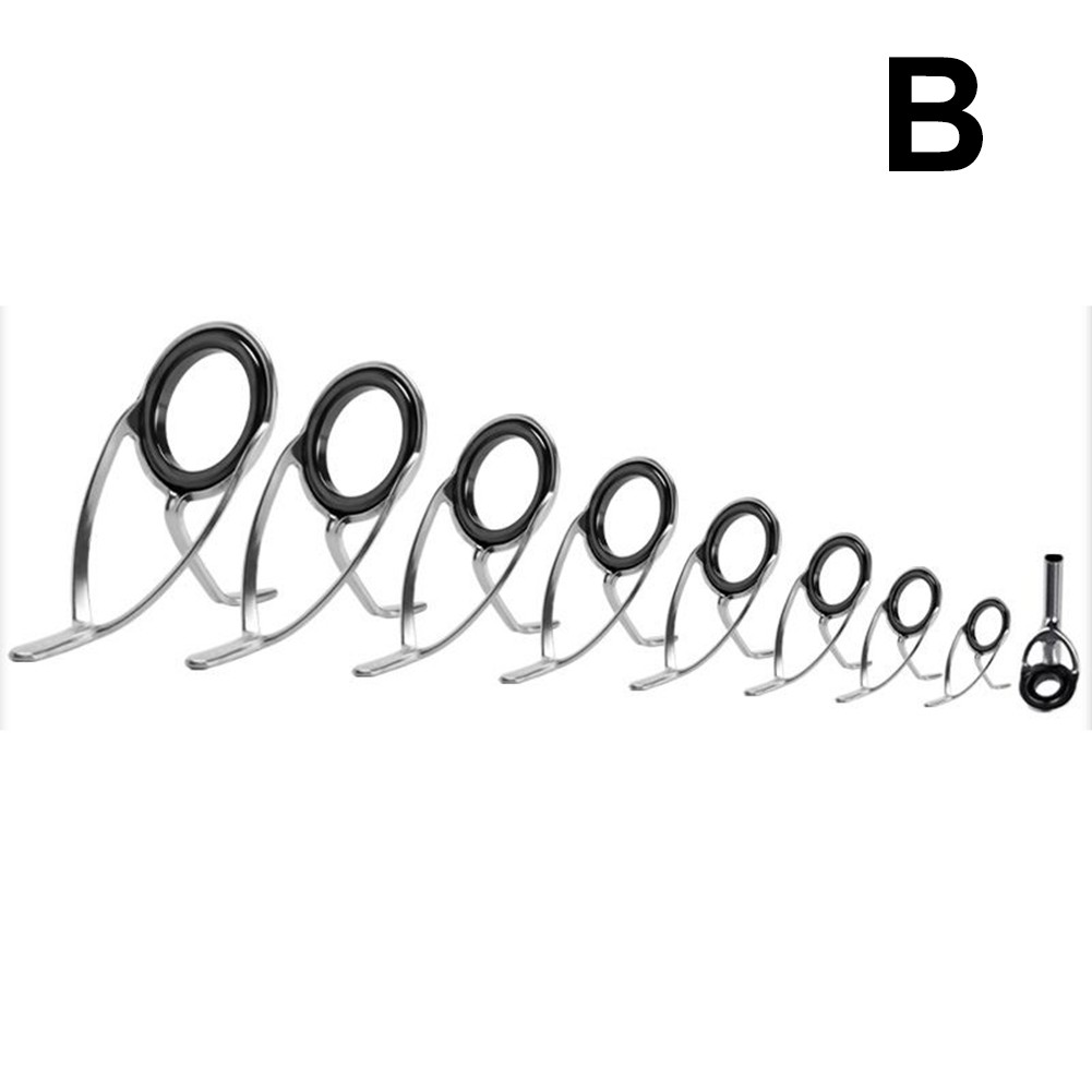 RANMEI Replacement Fishing Rod Top Ring Tip Eye Guide Repair Building