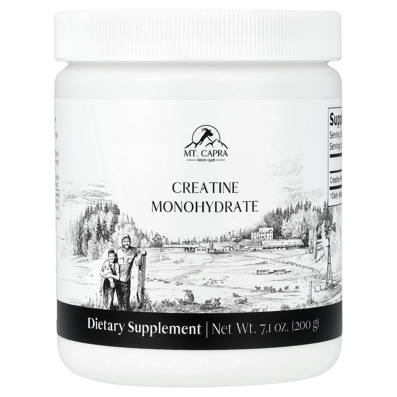 Mt. Capra Creatine Monohydrate, 7.1 oz (200 g)