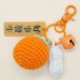 thumbnail image 1 of Llavero colgante de coche tejido a mano lindo colgante de maní bolsa accesorios pequeño regalo naranja ZefeiWu 9024715058010, 1 of 1