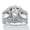 Platinum-plated Brass, variant on 4.66 Cttw. Platinum-plated Silver Cubic Zirconia 2-Piece Jacket Wedding Ring Set