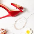 thumbnail image 3 of DINHEAROM High Heel Shoe Straps 1 Pair of Elegant and Glamorous Metal and Elastic Accessories for Women, 3 of 8