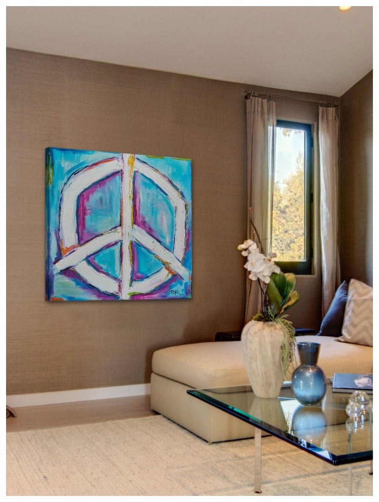 Marmont Hill "Bright Peace" by Tori Campisi Painting Print on Canvas