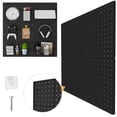 thumbnail image 1 of Peg Board FZK PegBoard ABS negro de 60 x 60 cm con accesorios, paquete de 4, 1 of 7