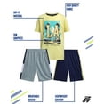 thumbnail image 3 of Pro Athlete Boys Shorts Sets - 3 Piece Athletic Graphic Tee and Dry Fit Shorts for Boys (8-16), 3 of 7