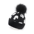thumbnail image 3 of qolati Kids Winter Hat Toddler Knitted Pompom Beanie Hat Soft Warm Skull Hat Baby Ski Cap for Girls Boys, 3 of 4