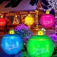 thumbnail image 4 of 60cm Christmas Ball Inflatable Decoration Garden Led Ground Plug Remote Control With Battery Light Luminous Balls, 4 of 8