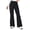 Black, variant on Flared Pants for Women High Waisted Lightweight Pull On Pants Workout Bootcut Work Pants