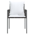 thumbnail image 2 of vidaXL Garden Chairs with Cushions 2 pcs Brown 54x61x83 cm Poly Rattan, 2 of 5