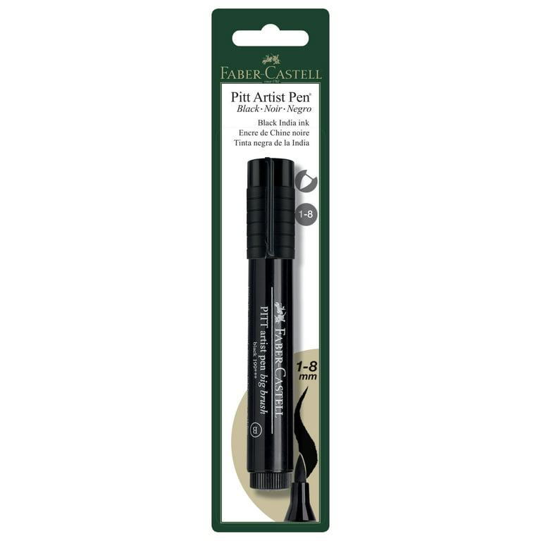 Faber-Castell PITT Artist Pens - Encre noire en plumes assorties – K. A.  Artist Shop