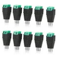 thumbnail image 1 of 10pcs conector de adaptador de alimentación RCA para cámara, 1 of 9