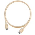 thumbnail image 1 of SilverStone Technologies CPU06G-1000 1 m USB 3.1 Generation 2 Type-C to Type-C with E-Marker IC & Support PD Function Cable, Gold, 1 of 2