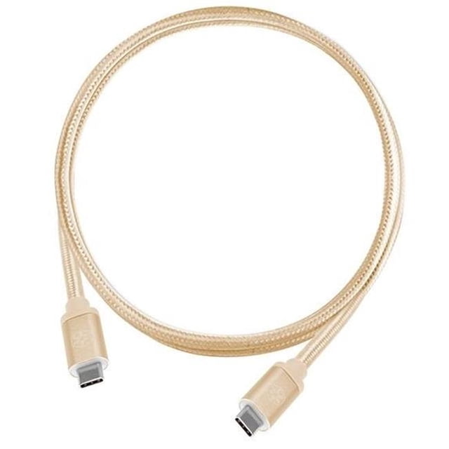 SilverStone Technologies CPU06G-1000 1 m USB 3.1 Generation 2 Type-C to Type-C with E-Marker IC & Support PD Function Cable, Gold