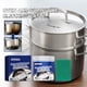 thumbnail image 4 of Ganfancp Crema Limpiadora de Acero Inoxidable Limpieza Multiusos Pulido y Eliminación de Óxido para Utensilios de Cocina Ofertas Del Día Liquidación 1* Pasta de Limpieza para Acero Inoxidable, 1* Pañ, 4 of 7