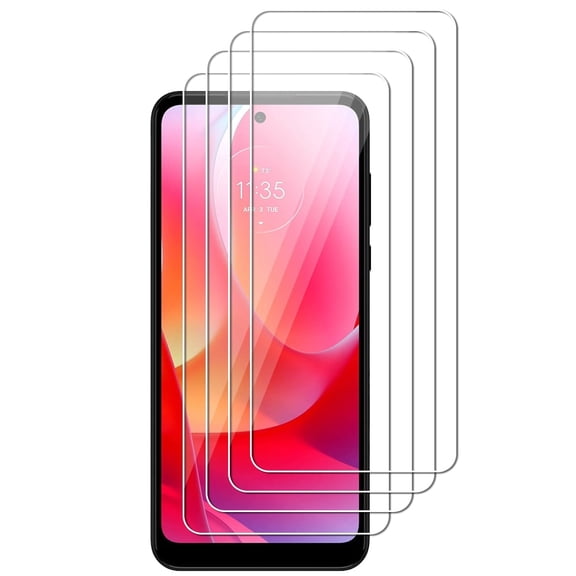 UZWZW (4 Pack) Tempered Glass HD Clear Screen Protector for Motorola Moto G Power (2022)
