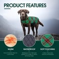 thumbnail image 3 of Abrigo para perro Kuoser, impermeable, reversible, cálido, XS, 3 of 7