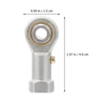 thumbnail image 2 of Mobutofu 4Set Copper Alloy Spherical Rod Ends Bearings for Industrial Use Transferring Motion Load Bearing 1.5x0.6in, 2 of 6