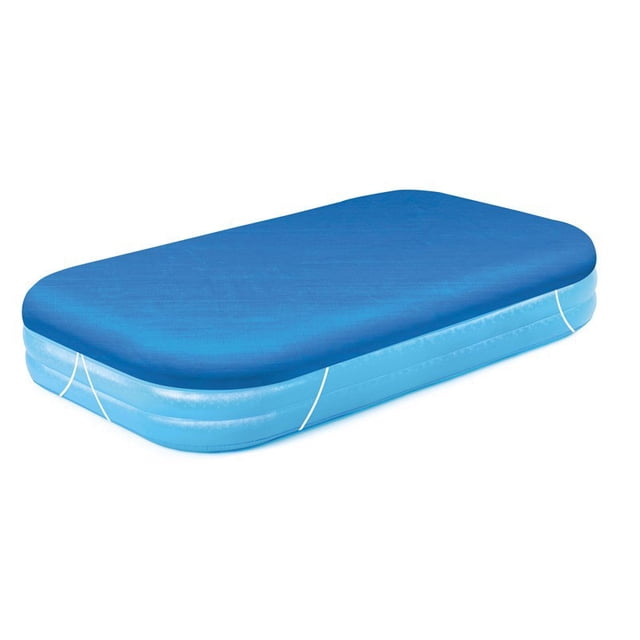 Cobertor para piscina, cobertor rectangular para piscina, cobertor de protección para piscina de PE grueso (L) Rojo Verde