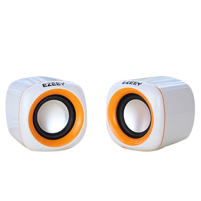 Ezeey 2Pcs A1 Mini Altavoz de escritorio Multimedia Audio portátil Subwoofer USB Altavoz compacto estéreo Jack de 3,5 mm sidaley DZ5199-09B
