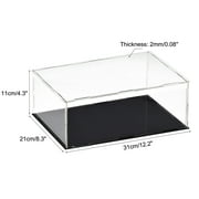 Uxcell Acrylic Clear Display Case Box Dustproof Protection Showcase Cube Collectibles Show Box 11.8x7.9x3.9inch