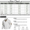 thumbnail image 3 of Men's Fake Sweater Stripe Print Stand Collar Sweatshirt with 3 Buttons, Outdoor Casual Button Front Pullover,Orange,S, 3 of 4