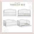 Dream on Me Toddler Day Bed with Storage, White
