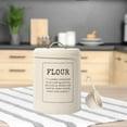 thumbnail image 4 of Chiwanji Metal Flour Storage Tin Canister 5 Litres Container 6.7x8, 4 of 8