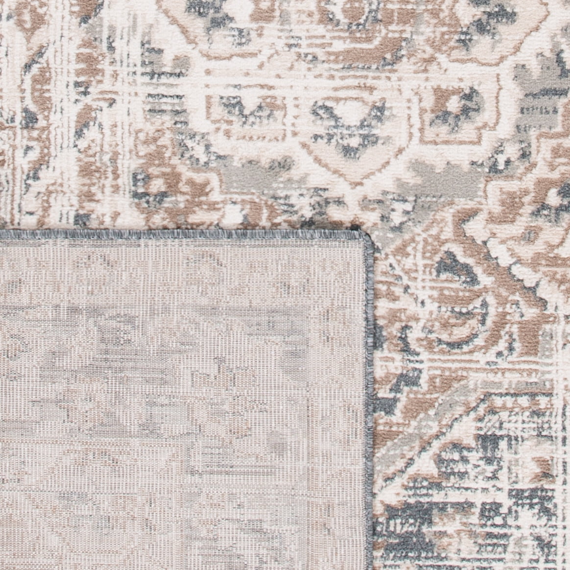 SAFAVIEH Pyramid Jefferson Oriental Area Rug, Ivory/Beige, 8' x 8' Round