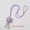 Purple, variant on 2PCs Adjustable Rose Flower Curtain Strap with Pearl Drawstring - Decorative Tiebacks for Gauze Curtains, Sheer Drapes, and Lightweight Window Panels