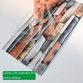 thumbnail image 5 of Azulejos para baño y cocina Adhesivos para azulejos, patrón de mármol Mosaico Decoración adhesiva impermeable, 5 of 5
