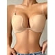 thumbnail image 4 of Sujetador push-up de escote bajo con tiras transparentes Sujetador de escote con aros convertible convertible de corte bajo, ropa interior y lencería de mujer, 4 of 4