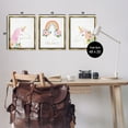 thumbnail image 3 of Stupell Industries Let's Chase Rainbows Unicorns Fairy Tales & Fantasy Painting Gold Floater Framed Canvas Art Print Wall Art, 17 x 21, Set of 3, 3 of 9