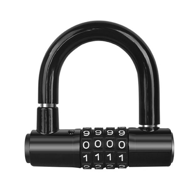 Htovila Bicycles U Lock 4 Digit Combination Password Heavy Duty Gym Locker Bike Scooter Motorcycles Kitchen Cabinet Shaped Door Handle Safety Theft Com Htovila Bicycles U Lock 4 Digit, Kitchen Cabinet Combination Locks
