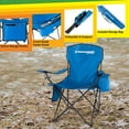 thumbnail image 6 of Wakeman 300lb Capacity Camping Chair with Cupholder and Cooler, Blue, 6 of 8