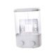 thumbnail image 3 of Dispensador de jabón automático para montaje en pared, botellas de champú y acondicionador, contenedor resistente, 3 of 9