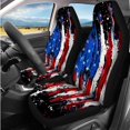 thumbnail image 2 of Uorisanigo American Flag 14 Pack Cars Seat Covers Sets Car Steering Wheel Cover and Cars Headrest Cover Auto Armrest Cover Water Cup Pad Auto Seat Belt Cover Elastic Soft for Car and SUV, 2 of 6