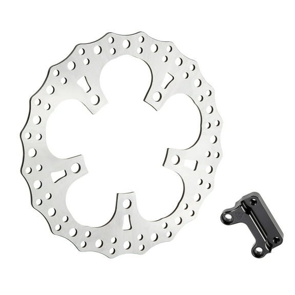 Arlen Ness 13" Jagged Big Left Front Brake Rotor (300-012)