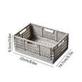 thumbnail image 3 of HLONK Foldable Crate with Handles Collapsible Storage Bins Plastic Crates Organizer  Folding Storage Containers Stackable Basket Box for Home Office Shelves Kitchen Bedroom Bathroom, 3 of 5