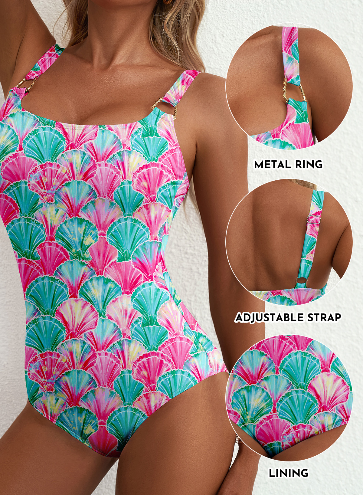 Eytino Women's One-Piece Bathing Suit Tummy Control photo 3