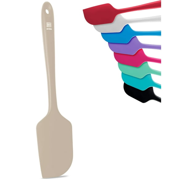DI ORO Silicone Spatula - 600F Heat-Resistant Rubber Kitchen Spatula for Baking, Scraping, & Mixing - BPA Free Nonstick Cookware Safe Flexible Utensil for Cooking - Dishwasher Safe (Clay)