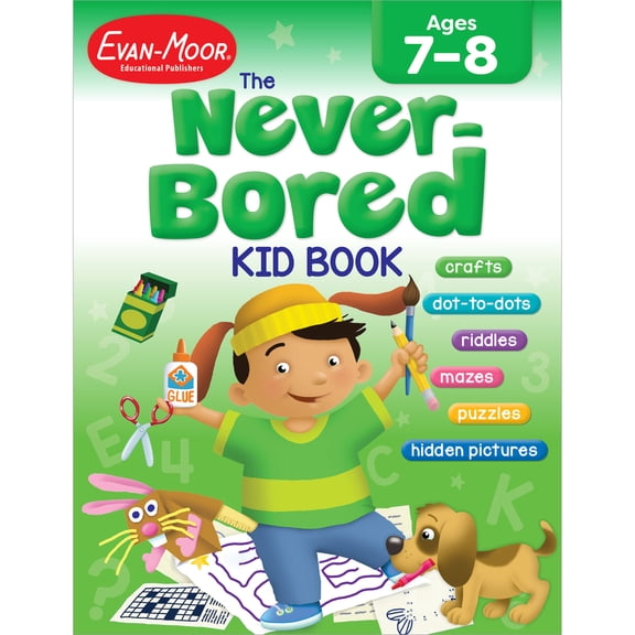 Pre-Owned The Never-Bored Kid Book Ages 7-8 (Paperback) 1596731559 9781596731554
