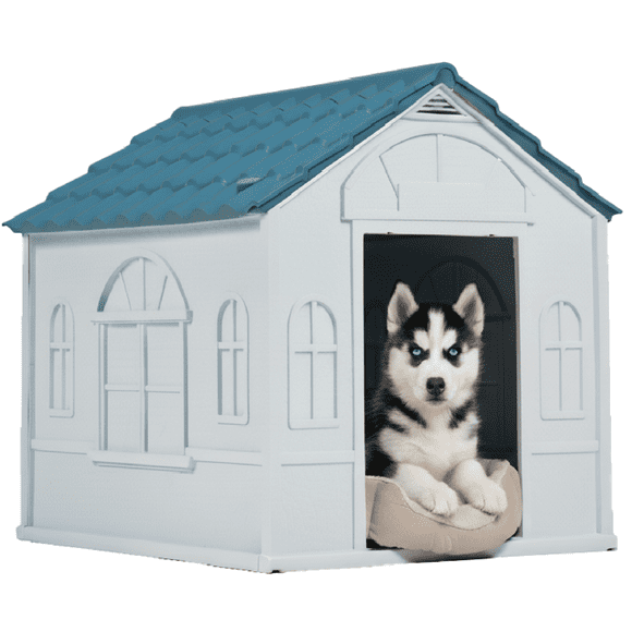 Casa Para Mascota London Azul Ideal Para Perros Pequeños