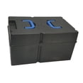 thumbnail image 3 of Caja de batería de bicicleta eléctrica, caja de almacenamiento de batería con mango plegable, soporte de batería portátil, Estuche de transporte para Estilo B, 3 of 8