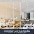 thumbnail image 2 of Luxrite 6 Inch Square LED Flush Mount Light, 15W 1000LM, 5CCT, Dimmable, Brushed Nickel 4-Pack, 2 of 7