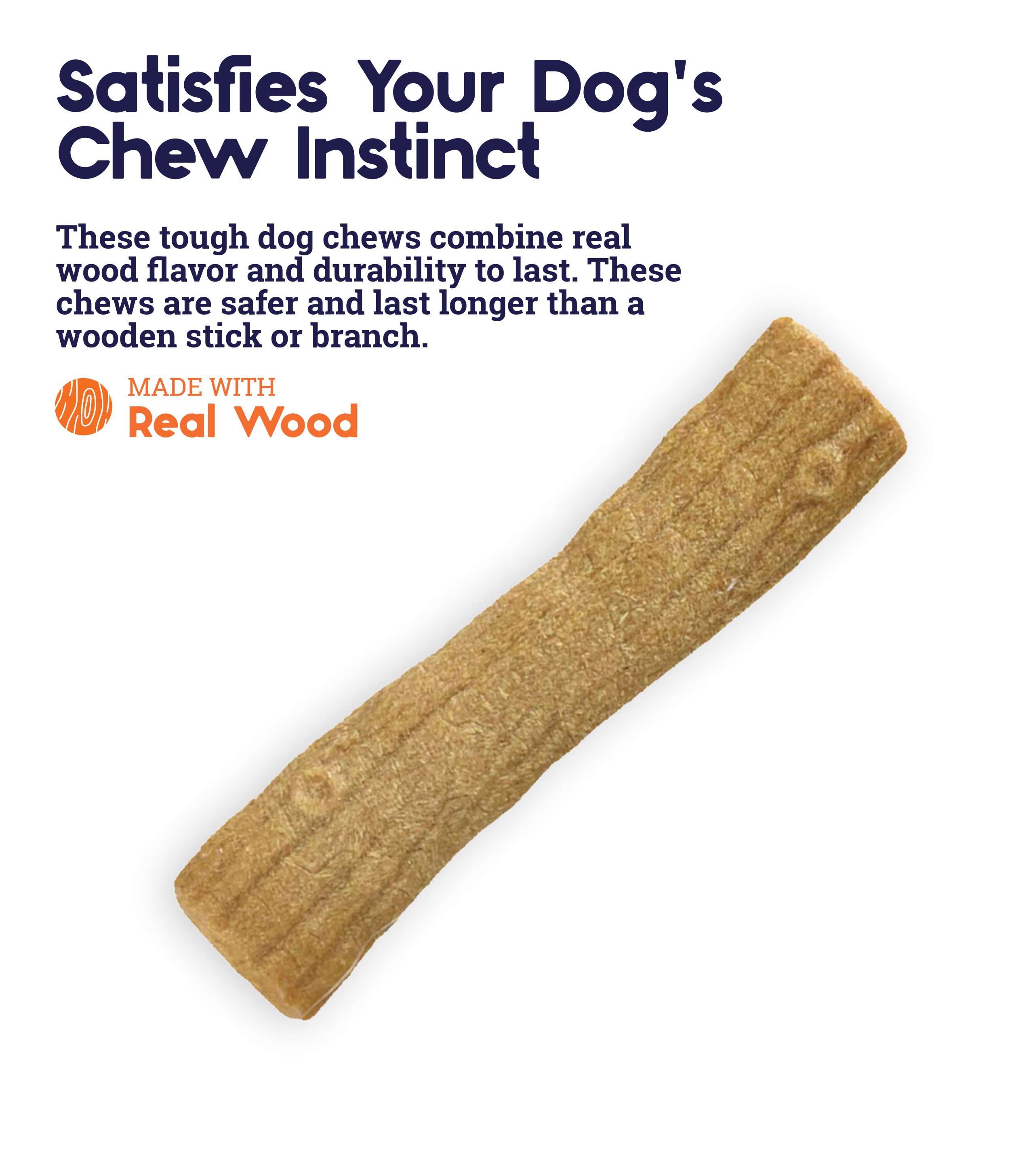 Petstages Ruffwood Natural Dog Treat, Large