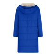 thumbnail image 4 of Long Winter Coats for Women Reversible Puffer Jacket Padded Down Quilted Jackets Thicken Warm Fleece Parka Outwear, 4 of 6