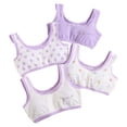 thumbnail image 2 of Wolled Girls Stretch Sports Bra for Kids Teens Cotton Training Bras with Adjustable Straps for 7-12Y, 2 of 9