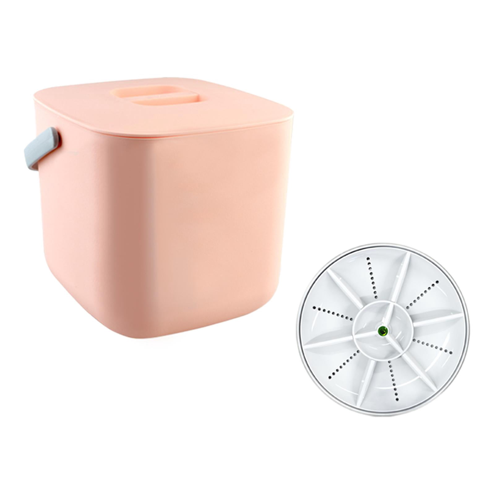 TISHITA Sink USB Dishwasher with bucket Mini Dishwasher Kitchen Auto Shutdown USB Powered Lightweight Sink Dish Washer Portable for Dorm Camping Travel White