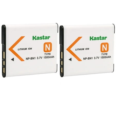 Image of Kastar 2-Pack Battery Replacement for Sony Cyber-shot DSC-W670 Cyber-shot DSC-W690 Cyber-shot DSC-W710 Cyber-shot DSC-W730 Cyber-shot DSC-W800 Cyber-shot DSC-W810 Cyber-shot DSC-W830 Camera