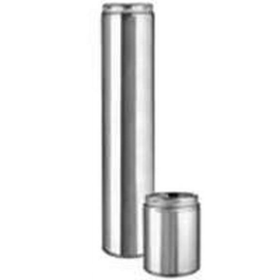 SELKIRK 206009U Chimney Pipe, 8 in OD, 9 in L, Stainless Steel