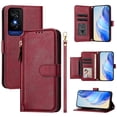 thumbnail image 3 of Funda para TCL 50 5G Cartera de Mano con Cremallera y Correa Cruzada Desmontable, 3 of 5